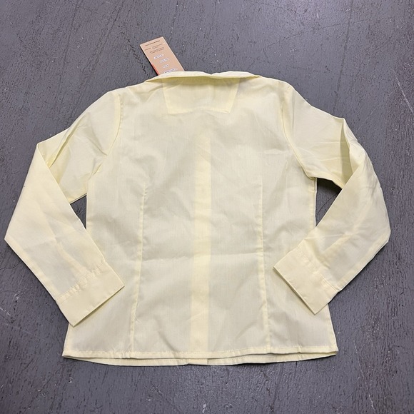 French Toast Girls Light Blue Short Sleeve Peter Pan Collar Uniform Blouse Sz 6 - Picture 4 of 5